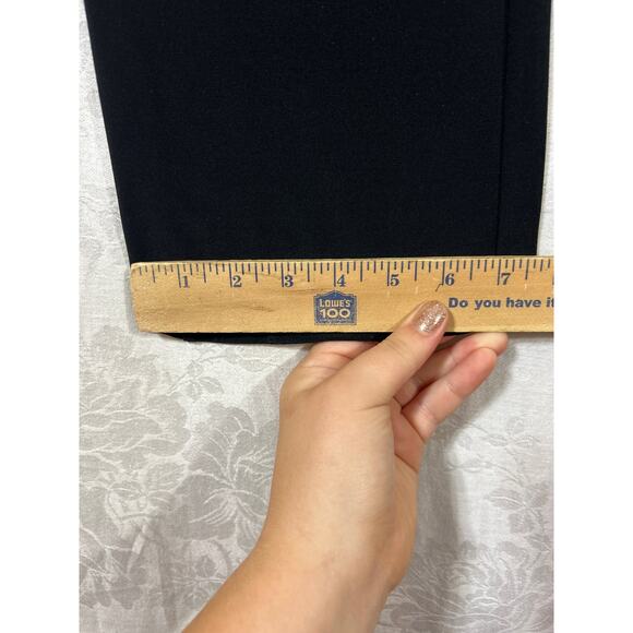 Sympli Pants 6 Black Pull On Straight Leg Made in Canada Minimalist Lightweight - Picture 6 of 9